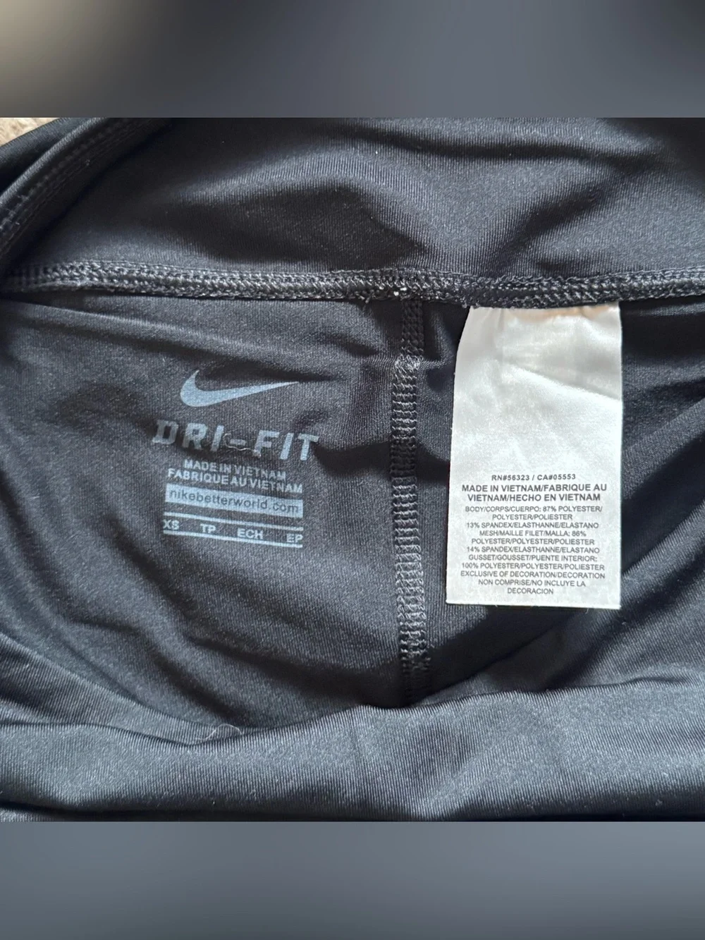 Nike Black Dri-Fit Tennis Skirt